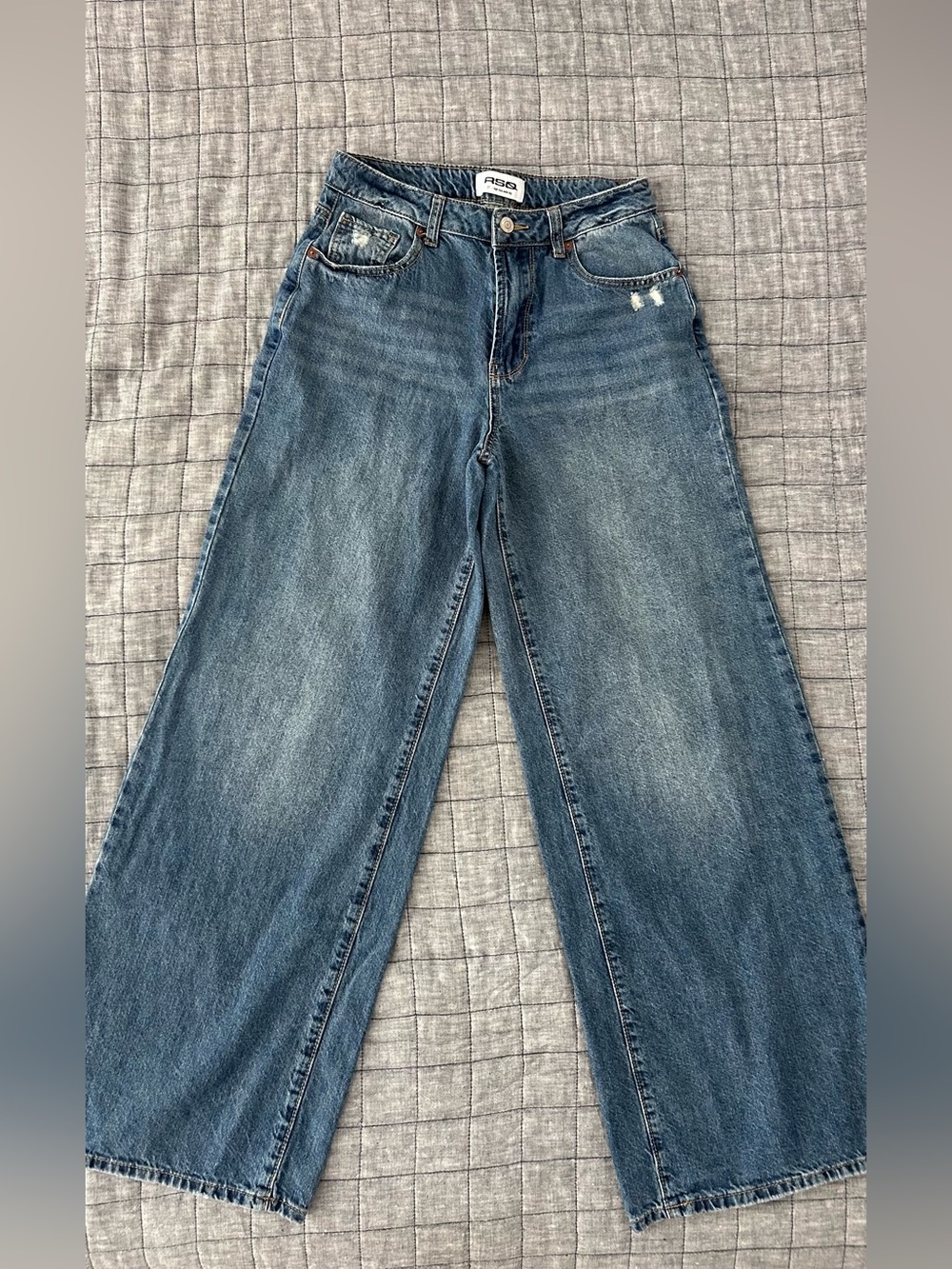 RSQ High Rise Wide Leg Jeans Size 27 Medium Wash
